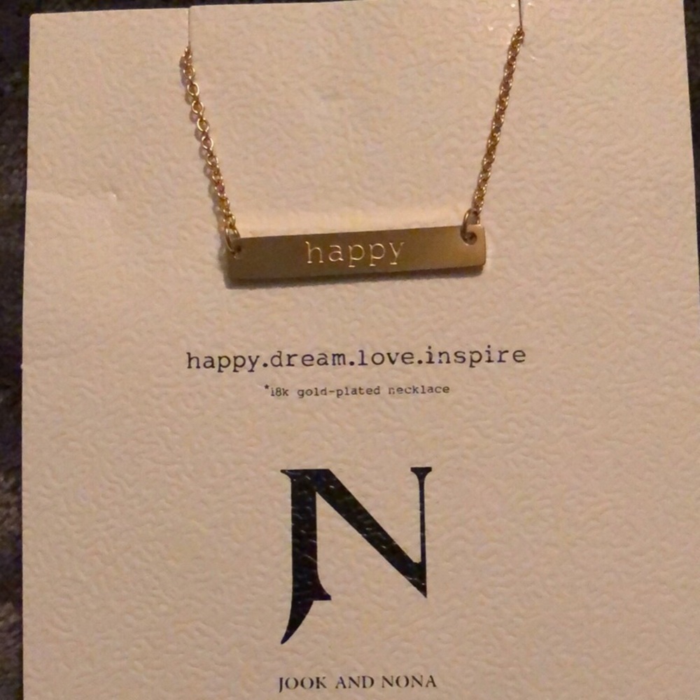 Jook & Nona “Happy” necklace